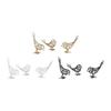 Bird Sculpture Figurine for Interior Decoration Crafts Iron Decorative Objects Gift Idea Cabinet Bookshelf