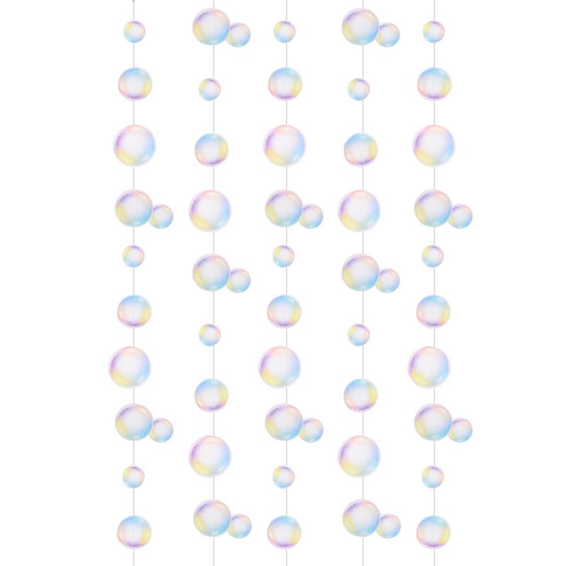 3M Bubbelgirlanger Barn Sjöjungfru Födelsedagsfest Dekoration Hängande Band Under Havet Havsfest Tillbehör Babyshower Bröllop