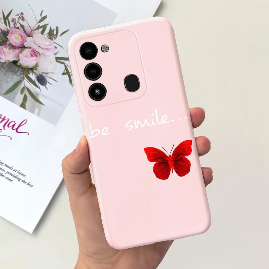 For Tecno Spark 8C Case KG5k KG5j KG5n Stylish Candy Painted Cover Soft Silicone Phone Case For Tecno Spark Go 2022 Spark8C Bags