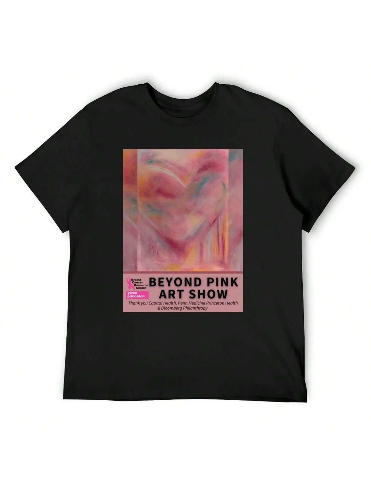 2021 Beyond Pink Art Show- Gotta Have Heart II By Jane Zamost T-Shirt Korean Fashion Customs Graphics T-Shirts For unisex Cotton S разноцветный