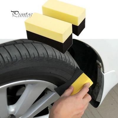 2 Stücke Auto Auto Rad Reifen Dressing Wachsen Polieren Pinsel Schwamm