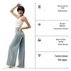 Bananain 505 Regular Damen Straight Jeans mit weitem Bein