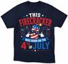 This Firecracker Was Born On The 4th Of July Shirt, 4th Of July Birthday Tee, Independence Day Birthday Shirt, Patriotic Firecracker Graphic