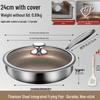 Wutuo 24cm 304 Stainless Steel Frying Pan Set
