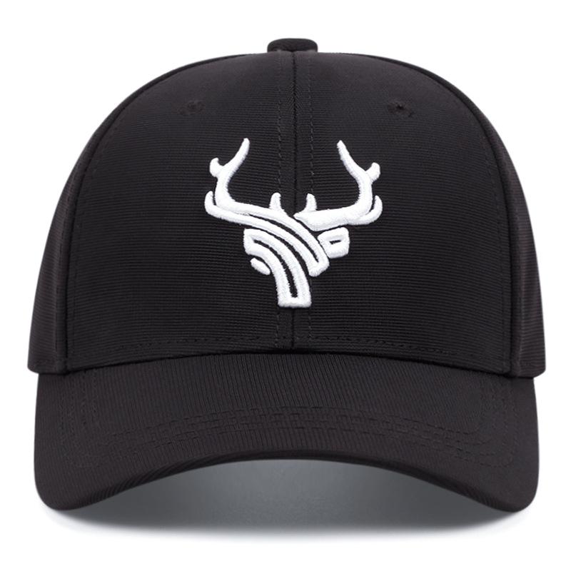 High Quality Unisex Animal Antlers Embroidery Baseball Net Caps Spring and Summer Outdoor Adjustable Casual Hats Sunscreen Hat