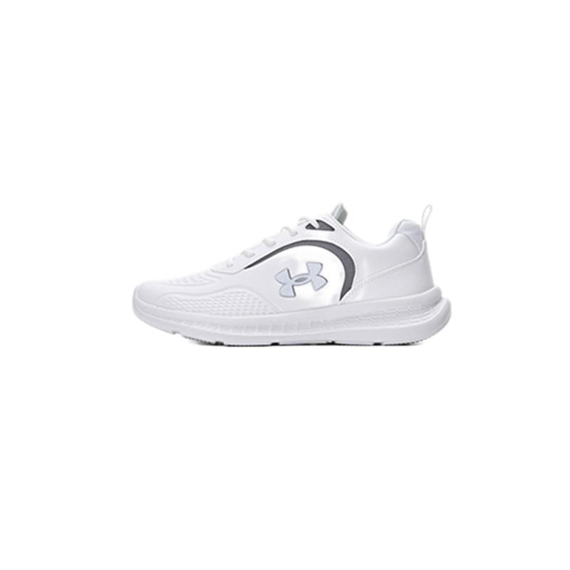 Under Armour Comfortable Versatile Simple Sports Low-Top Running Shoes Kids Sneaker White 2341115-100