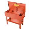 Parts Washer 151L Tank, 65L Solvent Capacity, 3L Per Minute Max Pump Output, Heavy Duty Steel Cabinet Electric Pump Automotive Parts Washer Cleaner