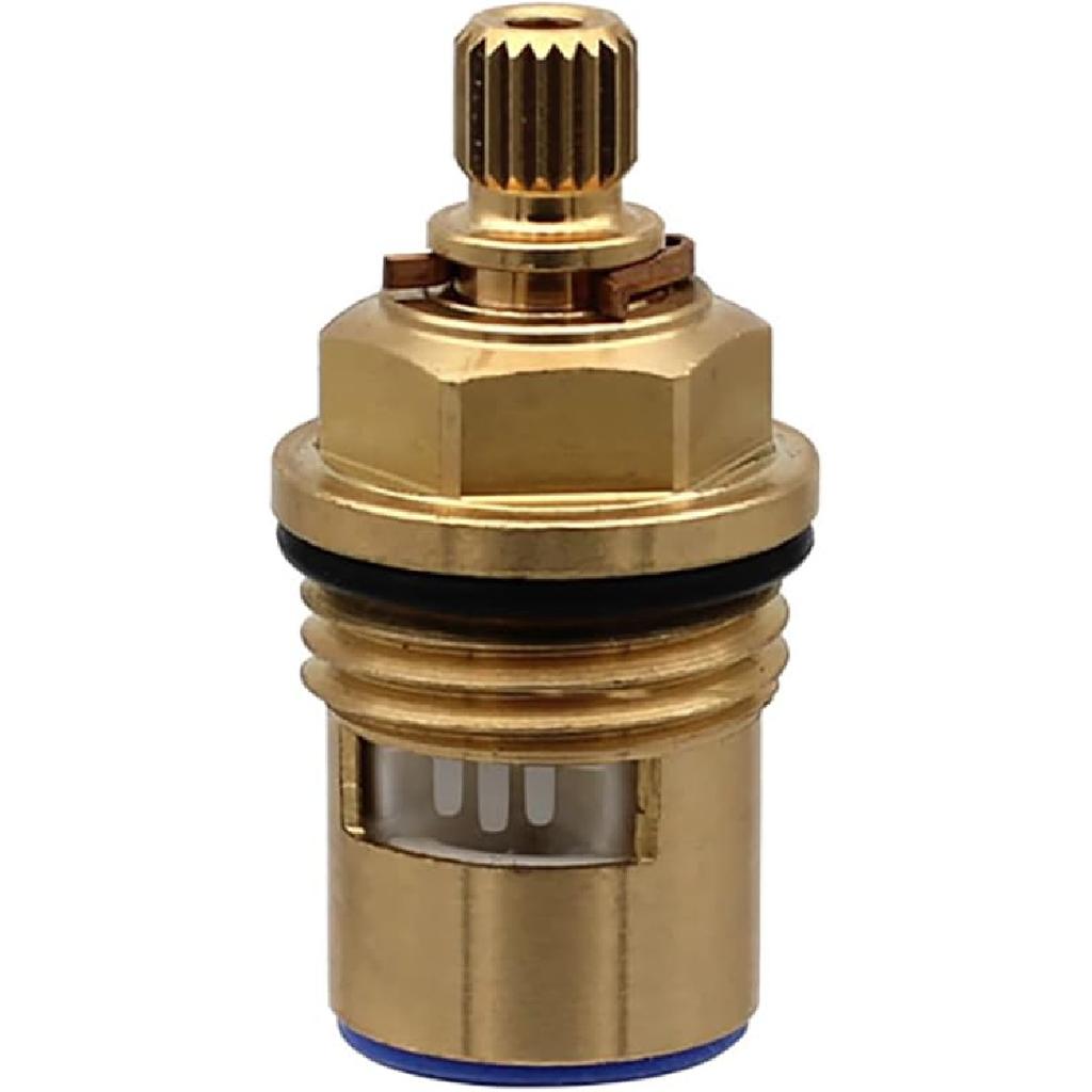 Mix Tap Inner Cartridge Replacement, Spare Valves, Tap Valves, Brass Ceramic Disc Cartridges Insert Faucet Valve Quarter Turn 1/2" Ceramic Tap Valves