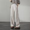 SOFSIL Women's Linen Blend High-Waist Wide-Leg Pants