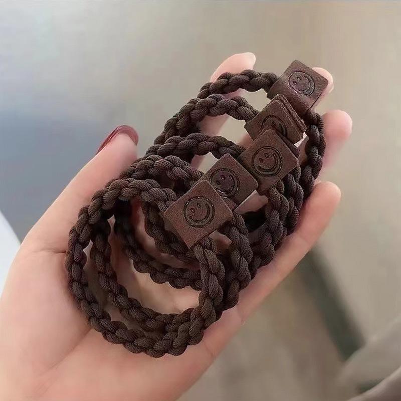 Elastico per Capelli a Scrunchie in Lussuosa Pelle Nera - Elastico Durevole per Capelli da Donna