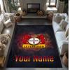 Bayer Leverkusen Football Printed Crystal Velvet Rug Non‑Slip Crystal Velvet Carpet For Sofa Bedroom Indoor Home Decoration