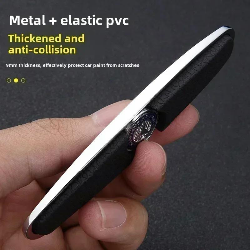 CRE1 4Pcs Car Door Bumper Rubber Metal Stickers For Mercedes Benz CLA W205 W212 W213 W246 W176 W205 W177 W247 CLS CLK CLG  GLB W213