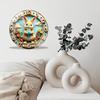 12 Inch Round Wall Clock Sure to Receive Compliments and Admiration from Guests