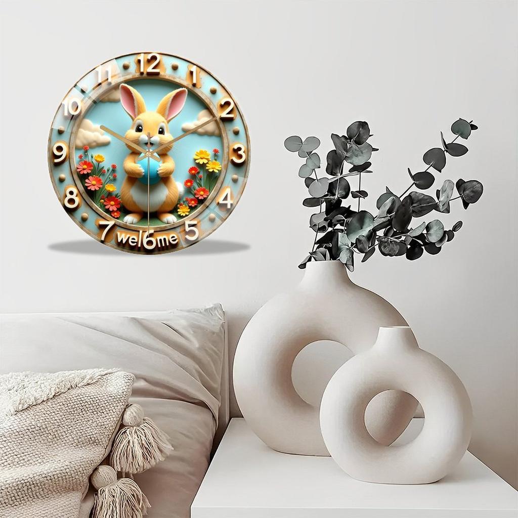 12 Inch Round Wall Clock Sure to Receive Compliments and Admiration from Guests