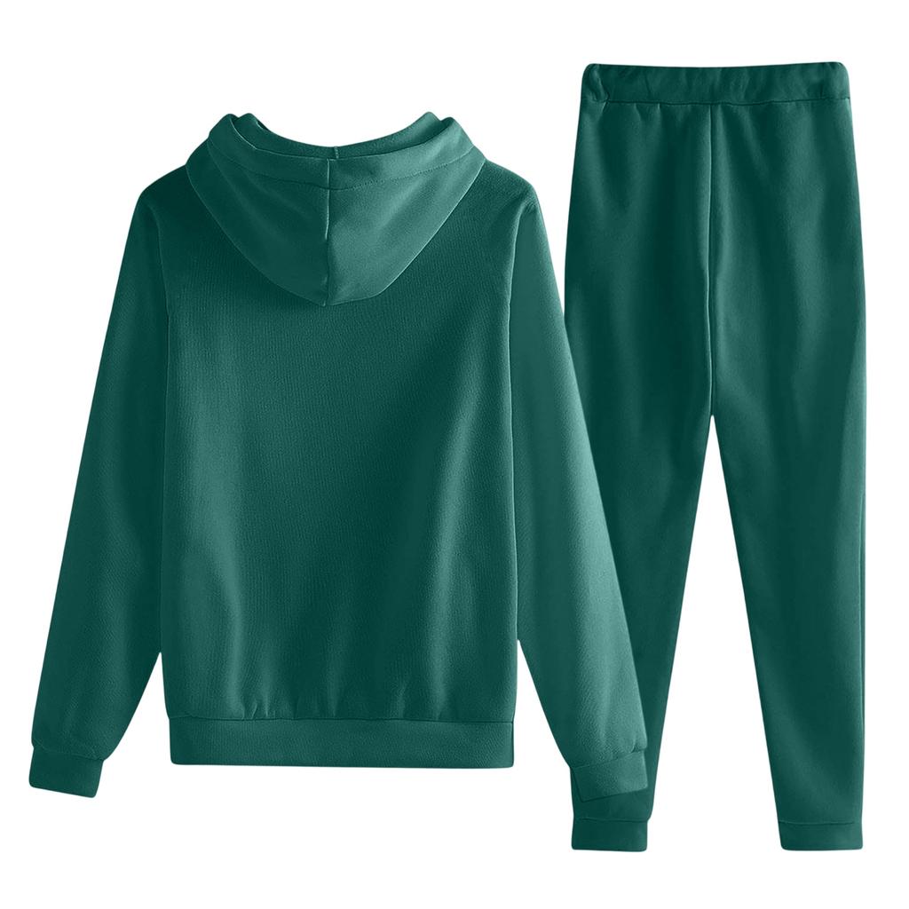 Herren Übergroßer Fleece Sportbekleidung Outdoor Lässig Locker Kapuzenpullover und Jogginghosen Set