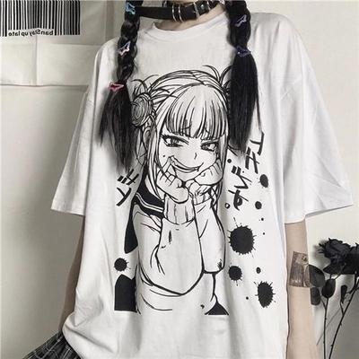 Women's T-shirt Harajuku Sleeve Shirt Funny Retro T-shirt Streetwear Oversize Accessories Brandy Album Camisas Anime Printed Clothes