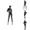 Costume da Ragazza Gatto in Pelle a Tema Gioco per Unisex Festa di Halloween Cosplay