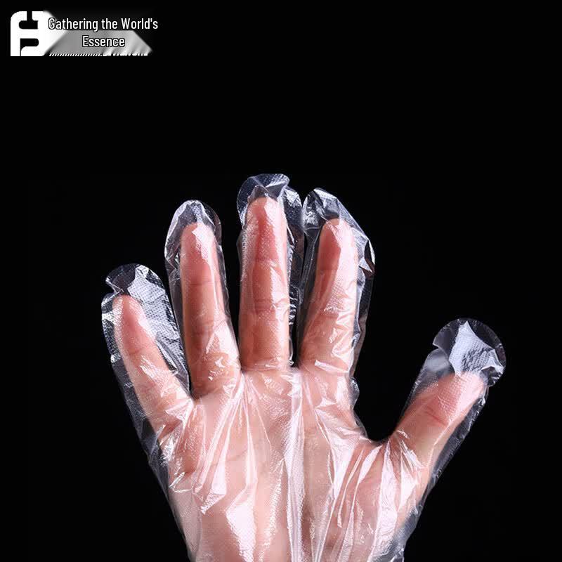 JHS Individually Packed Disposable Transparent PE Gloves