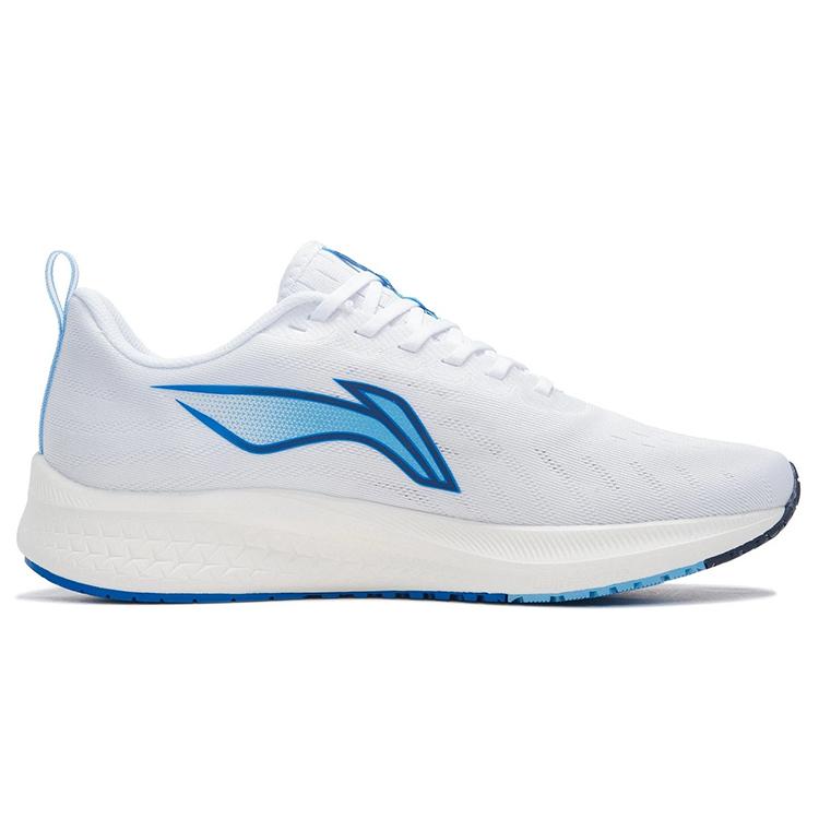 New LiNing Red Hare 5 Cushioning Anti Slip And Wear Resistant Low Top Running Shoes White Blue ARMT047-2