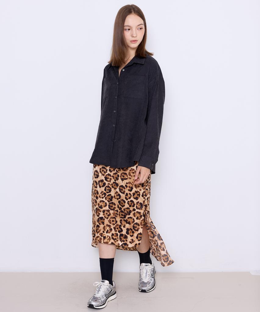 MANAVIS7 Mermaid Half-Banding Skirt [Classic Leopard]