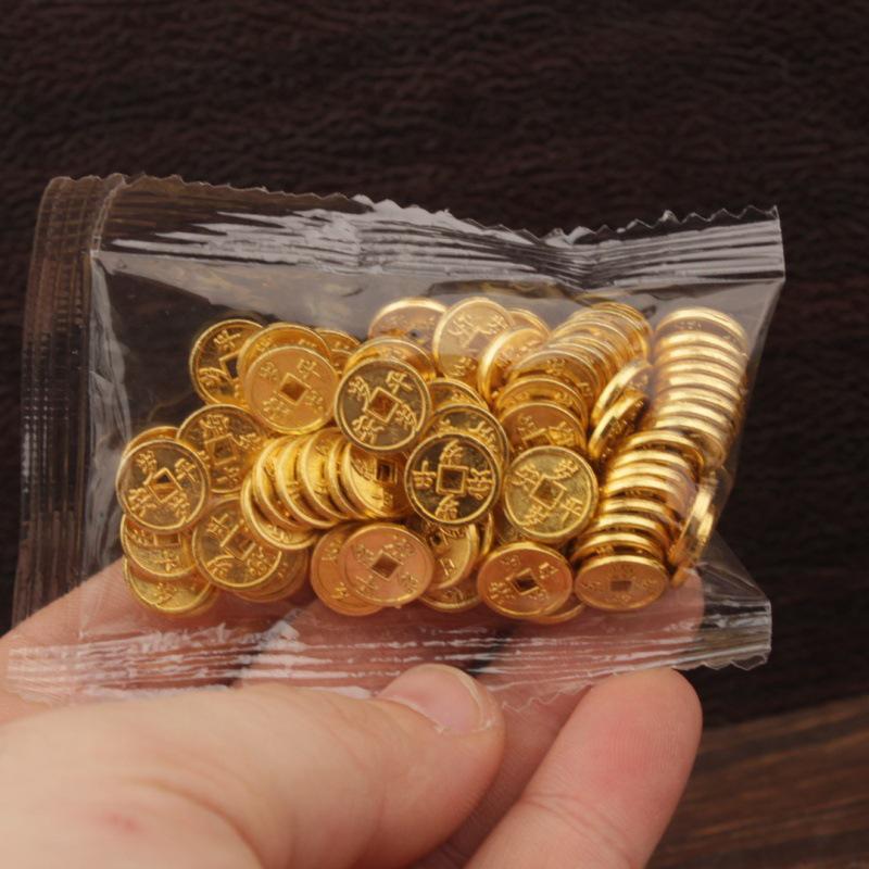 Gold Sand Alloy Ingot Basin Ornament for Wealth Attraction & Home Gifts