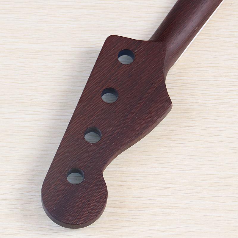 4-String Blue Matte Wenge Electric Bass Neck with 20 Frets for DIY Projects