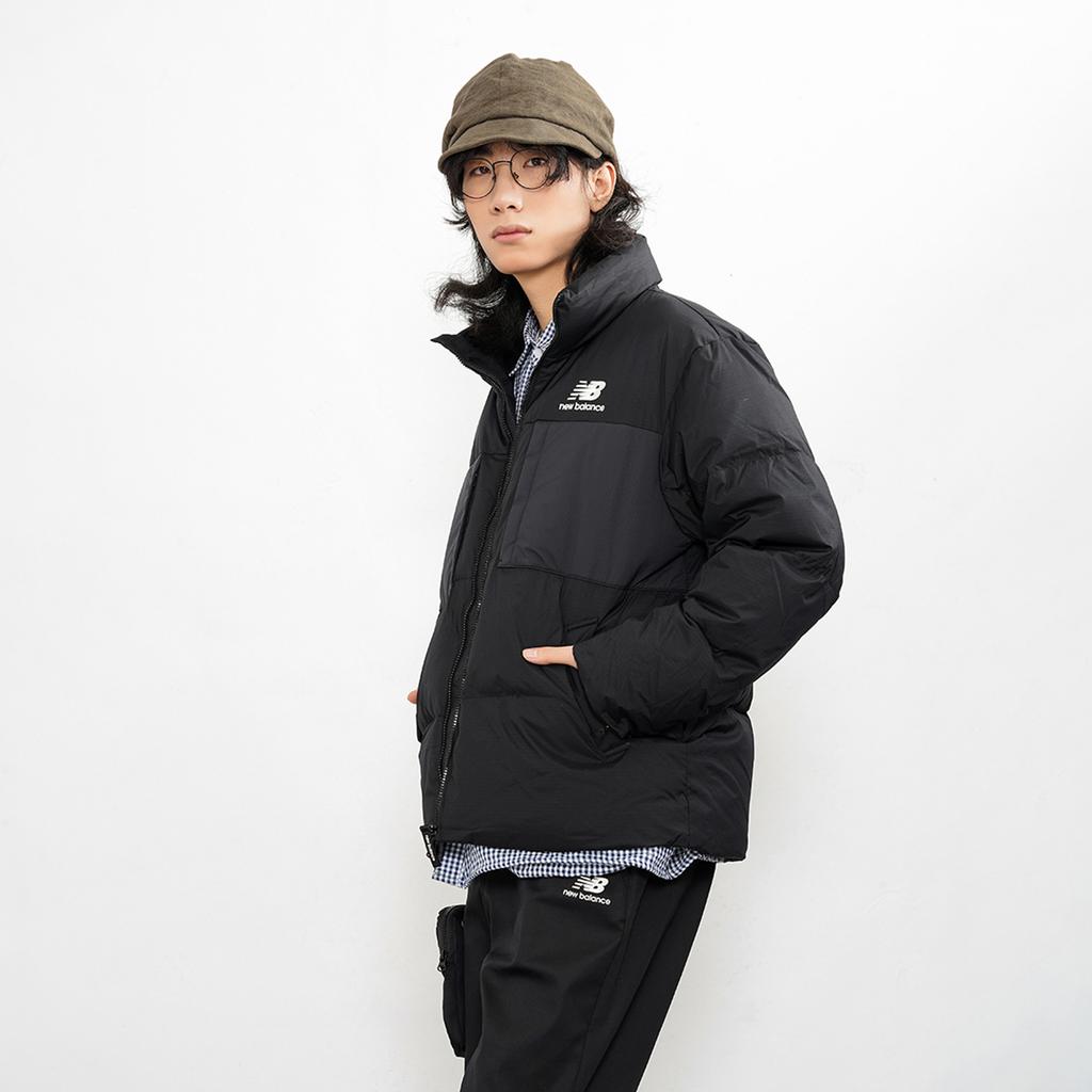 New Balance Down Jackets Unisex Black Stand Collar Moderate Other 5PB43053-BK