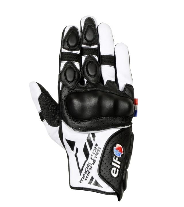 ELF Nero Mesh Motorcycle Mesh (FLAGSHIP) Spring/Summer EG-S527 Gloves, Gloves, Gloves, (White & Black, L)