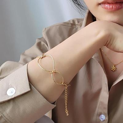 Dinao Circle Women's Bangle Elegant Casual Summer Bracelet