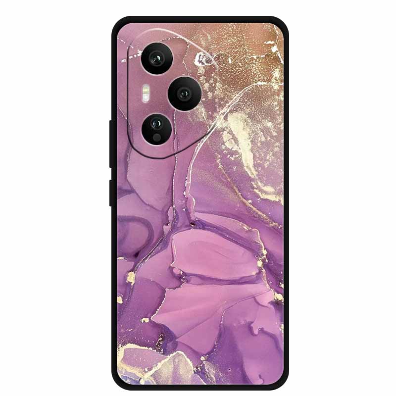 For Honor 400 Pro 5G Case Honor 400 5G Marble Painted Silicone Back Cover Cases for Honor 400 Pro/ 400 TPU Black Case 400 Pro 5G