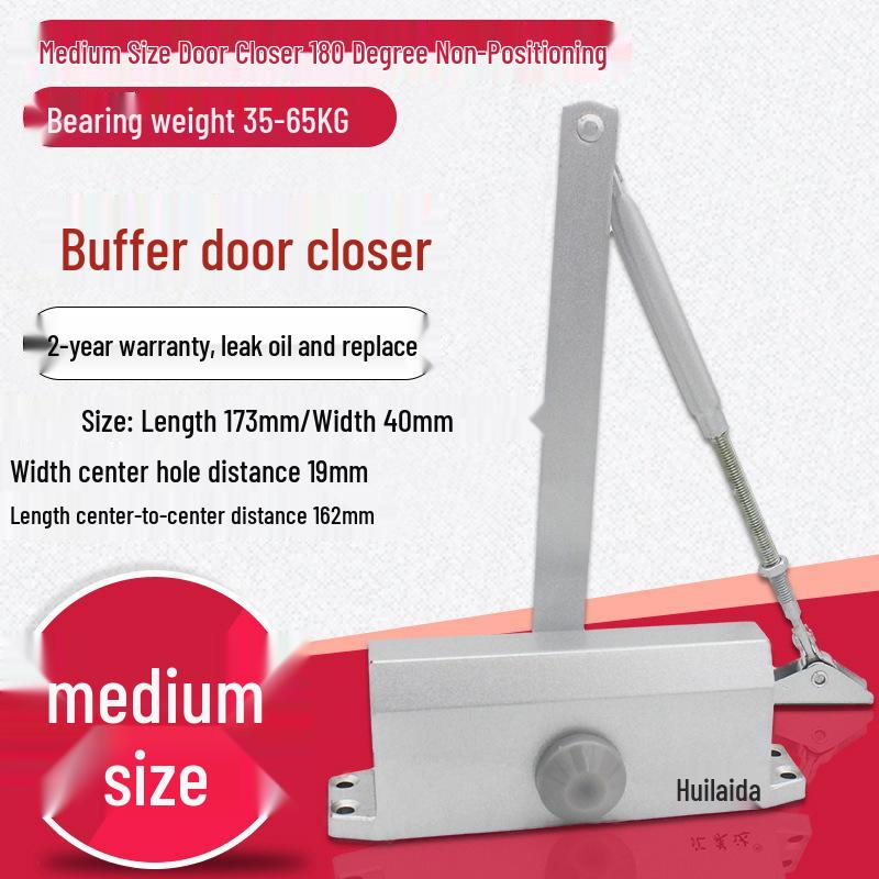 Automatischer hydraulischer Türschließer mit 90°-Feststellfunktion für Brand- und Flurtüren