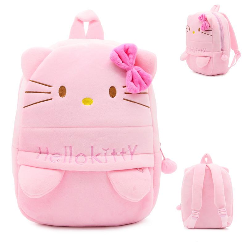 Hello Kitty Kids Plush Toy Backpack With Breathable Material For Kindergarten Daily Use