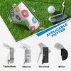 Mytag Putter Cover, Premium Leather Headcover with Magnetic Closure and Pin-Type Closure, Compatible with Odyssey (White)