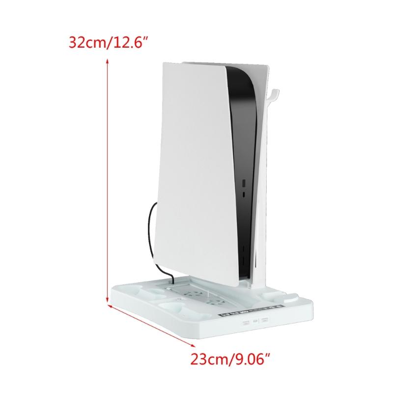 

Охлаждающая подставка для игровой консоли для PS5, полка для хранения игровых дисков, держатель для гарнитуры, геймпад, игровой контроллер, кронштейн для зарядного устройства