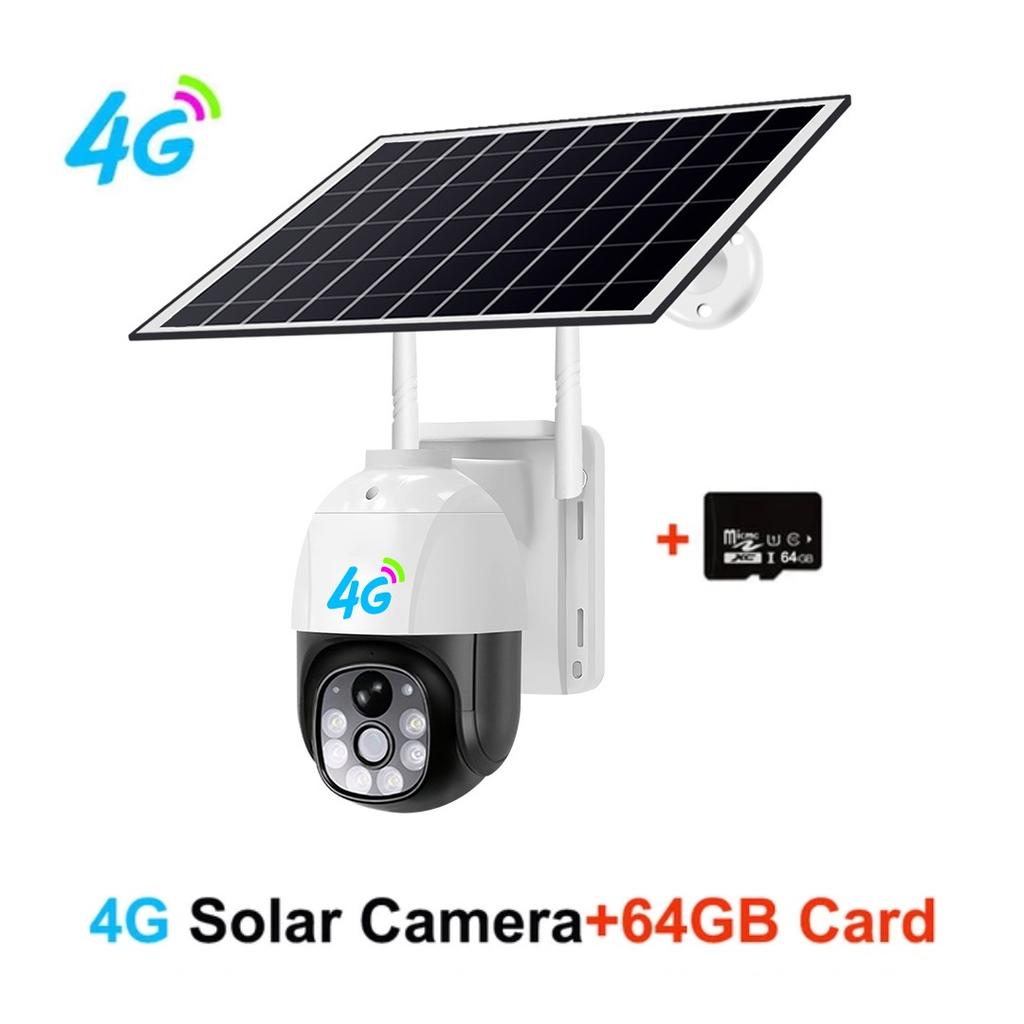 HD Solar Panel Security Camera, 4G/WIFI Security Camera, Smart Wireless Self-powered CCTV Monitor