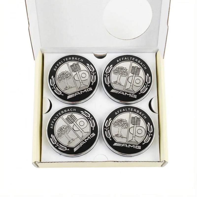 4 Peças 75mm Calotas Flutuantes para Cubo Central de Roda de Carro para Mercedes Benz Amg Classe B/C/E/S Classe A C200L GLC GLK CLA Acessórios. AB1