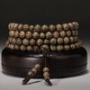 Authentic Nha Trang Agarwood 108-Bead Bracelet for Men & Women - Natural Old-Growth Buddhist Prayer Beads
