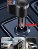 100W Dual USB Car Charger with Digital Display and One-to-Two Extension