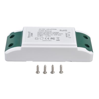 LED Driver 12V DC 24W 2A LED Power Transformer for LED Strip Light and Cabinet Light AC100?240V