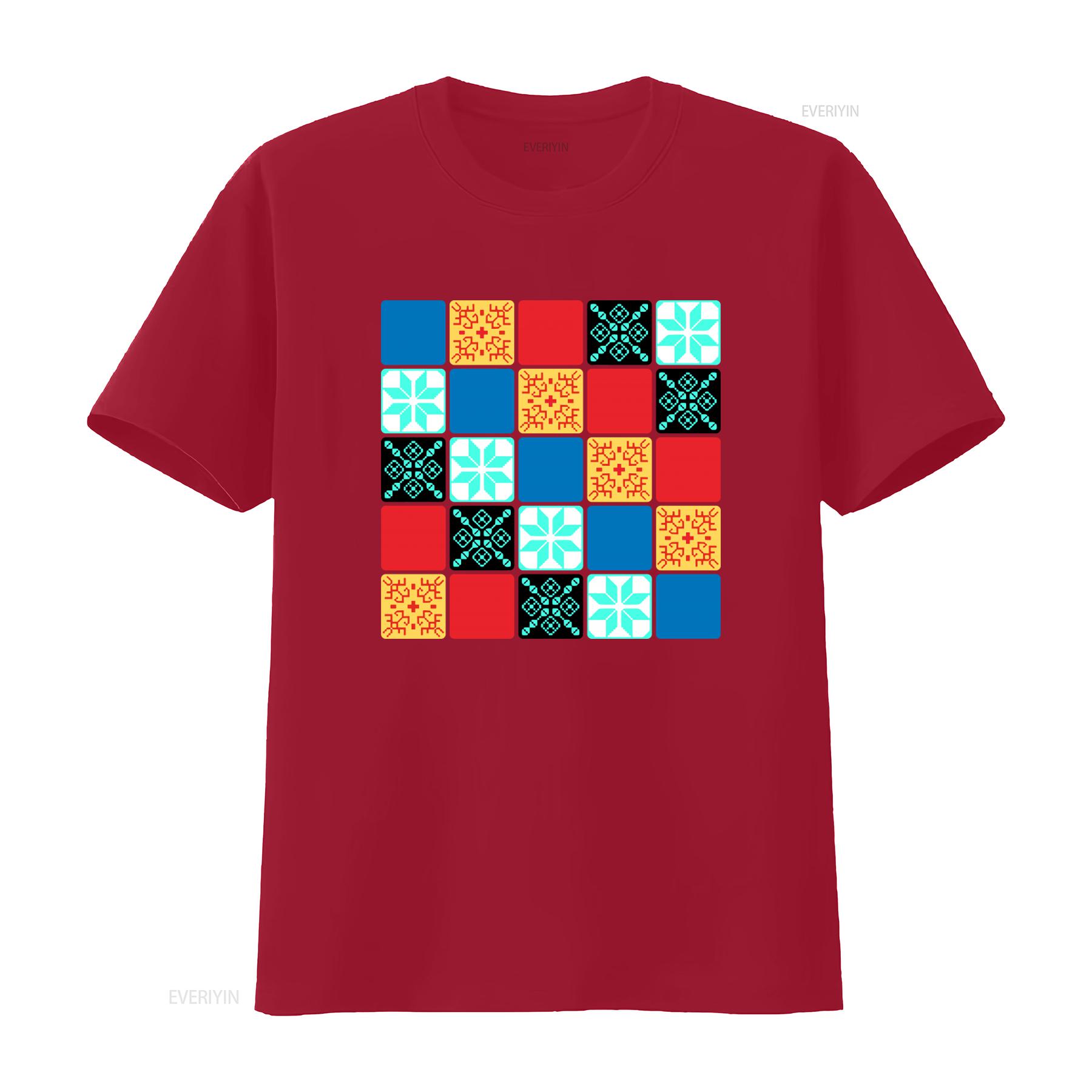 Azul T Shirt Inspired by Board Game Quilt Pattern Soft Bella vintage Washed Stretched homme fashion Unisex streetwear S