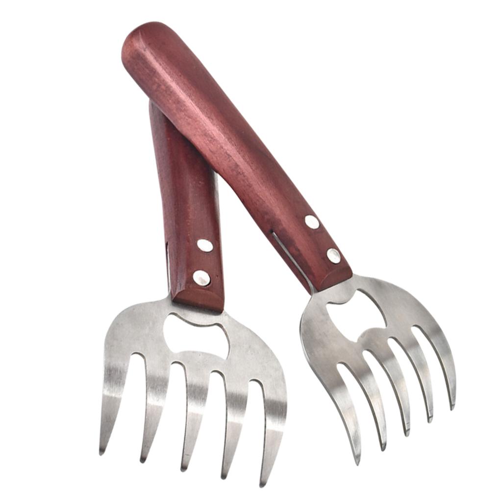 

2Pcs Meat Shredding Claws Stainless Steel Pork Turkey Shredder Fork for BBQ