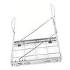 Pull Out Trash Can Holder Under Cabinet Sliding Garbage Can Organizer Stainless Steel Extendable for 30 40 Quart Bins