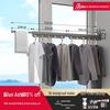 Wall-Mounted Retractable Clothes Drying Rack for Balcony and Bay Windows