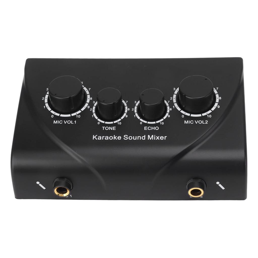 Portable Karaoke Sound AC Speech and ABS 4 Rotary Ideal for Businesses Mixer, 100-240V, Entertainment, Plastic, Dials,