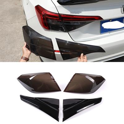 4Pcs/Set Car Taillight Styling Smoked Tail Light Rear Lamp Cover Fit For Honda Civic 11th Gen 2022 Auto Exterior