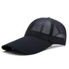 11cm Long Peak Sun Cap Lady Summer Sunshade Sport Hat Men Big Size Mesh Baseball Caps  55-60cm 60-65cm