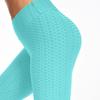 Europäische Schnelltrocknende Karierte Fitness-Yogahose, Po-Hebendes Blasen-Design, Damen Mehrfarbige Lange Freizeithose