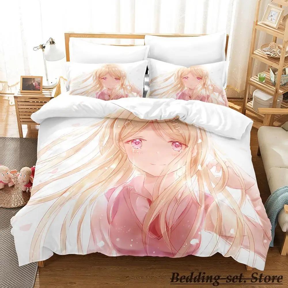 Danganronpa V3 Bedding Set Cartoon Anime three-piece set Adult Kid Bedroom Duvetcover Sets Kawaii Girls comforter bedding sets