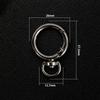 Versatile White Heart Zinc Alloy Keychain Connector with Irregular Shape and Spring Clasp