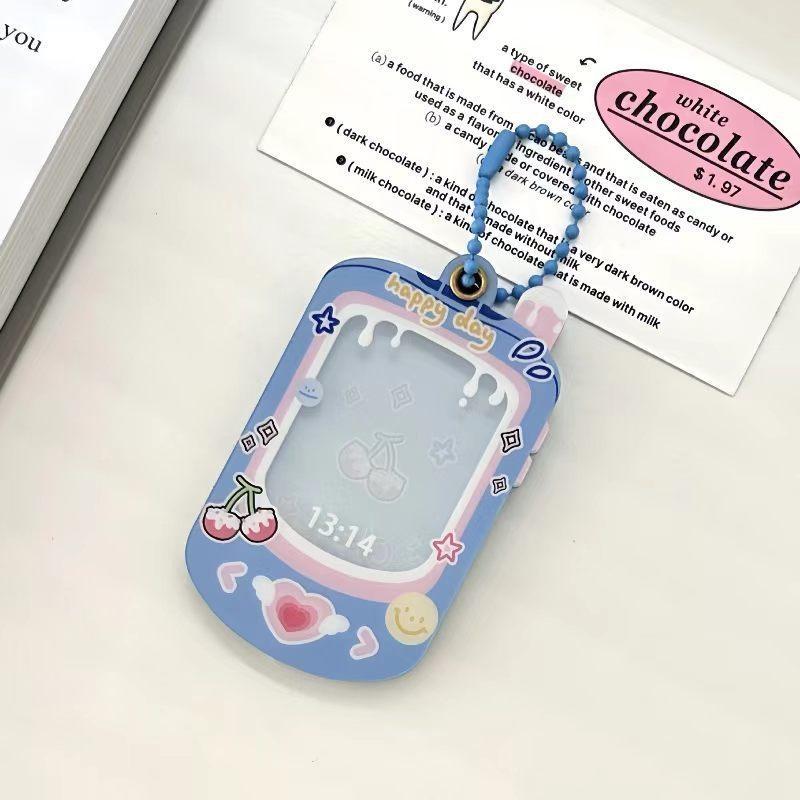 Acrylic Photocard Holder Dog Cartoon Idol Card Display Protector Cute Decoration Mobile Phone Photocard Frame Gift